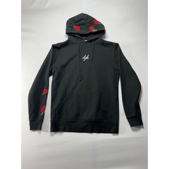 DGK Jackets & Blazers - DGK Dirty Ghetto Kids Women's Black Rose Print Hoodie Sweatshirt - Size M